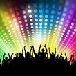 Club disco party ppt backgrounds 1000x750